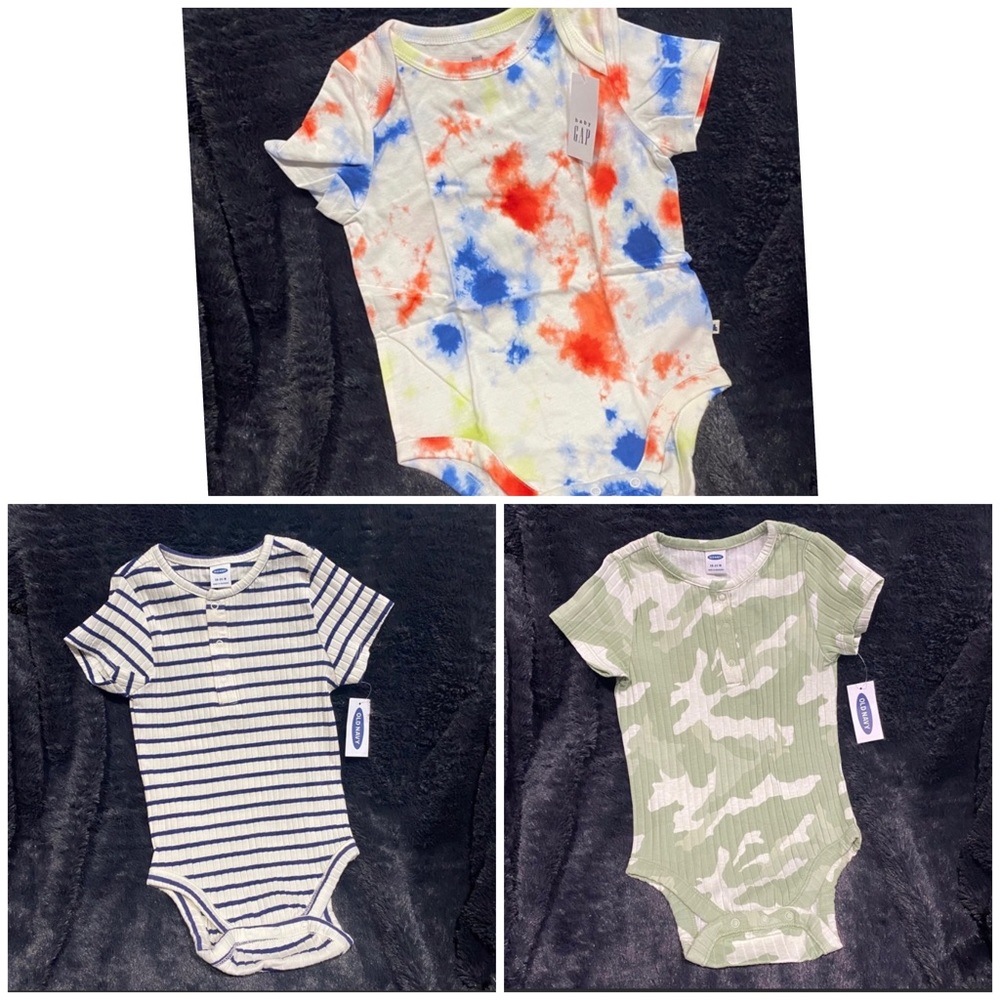 3 pack Old Navy Short sleeve Body Suit 18-24 mos NWT